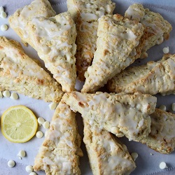 Lemon and White Chocolate Scones
